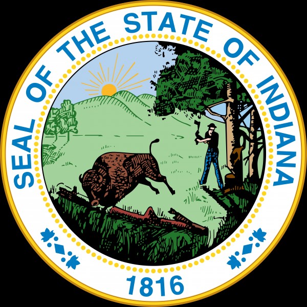 Indiana Great Seal by Fun With Flags